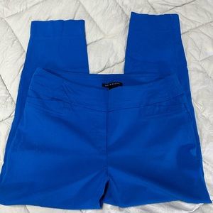 Royal blue ankle length pull on pants